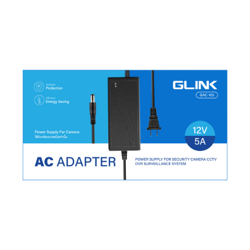 GLINK GAC-103 AC ADAPTER 12V/5A อแดปเตอร์ใช้กับกล้องวงจรปิดเท่านั้น