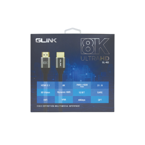 GLINK GL-402 GL402 CABLE สายHDMI 8K (V.2.1) M/M ขนาด 2 เมตร