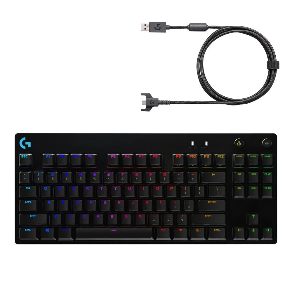 LOGITECH G PRO X KEYBOARD GAMING WITH GX BLUE CLICKY - ENG KEYCAP AND RGB