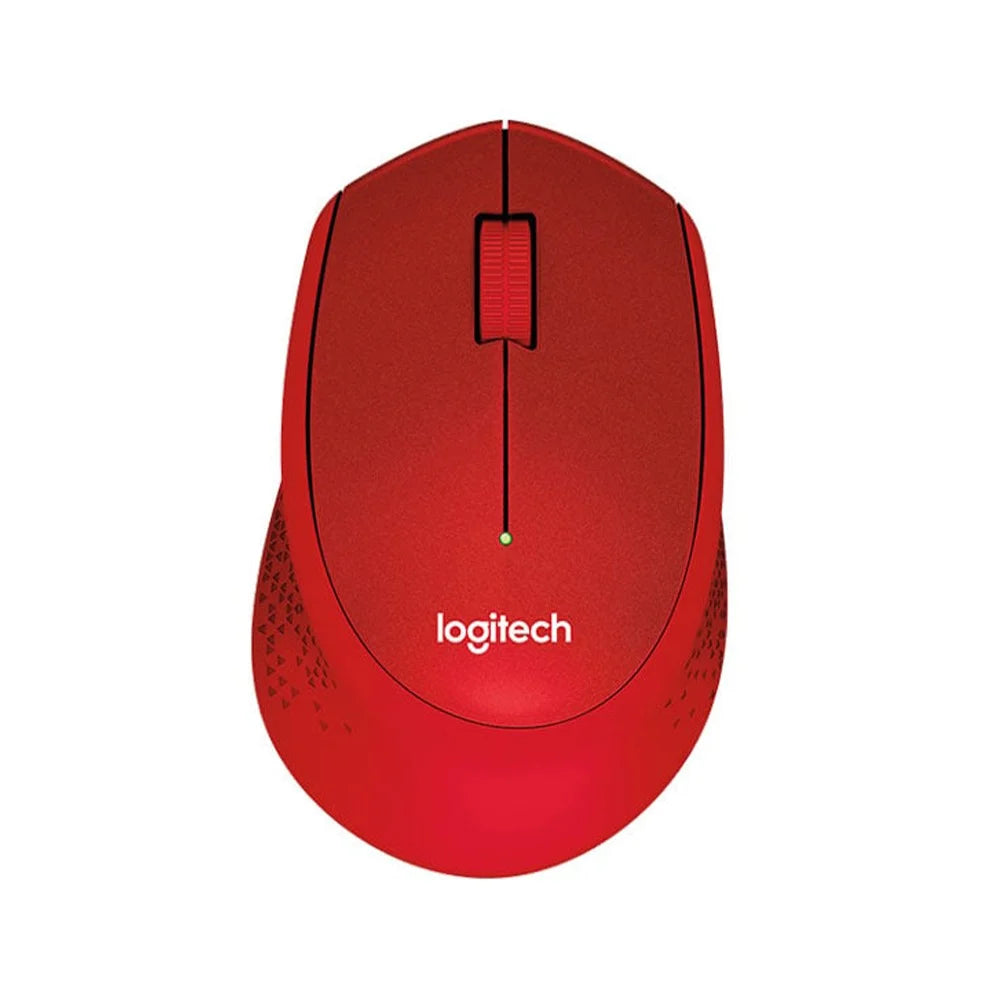 LOGITECH M331 เม้าส์ไร้สายไร้เสียง RED WIRELESS SILENT PLUS CORDLESS MOUSE