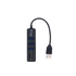 NUBWO NCR-100 BLACK USB HUB (ยูเอสบีฮับ) HUB 3 PORTS + 1CARD READER SD, TF ประกัน 1 ปี