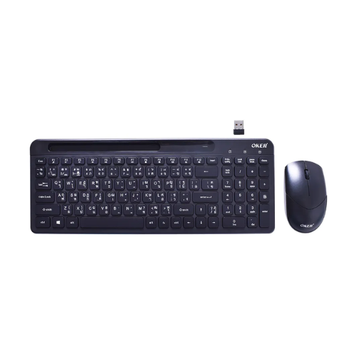 OKER K329 COMBO SET KEYBOARD & MOUSE WIRELESS DESKTOP DOUBLE MODE