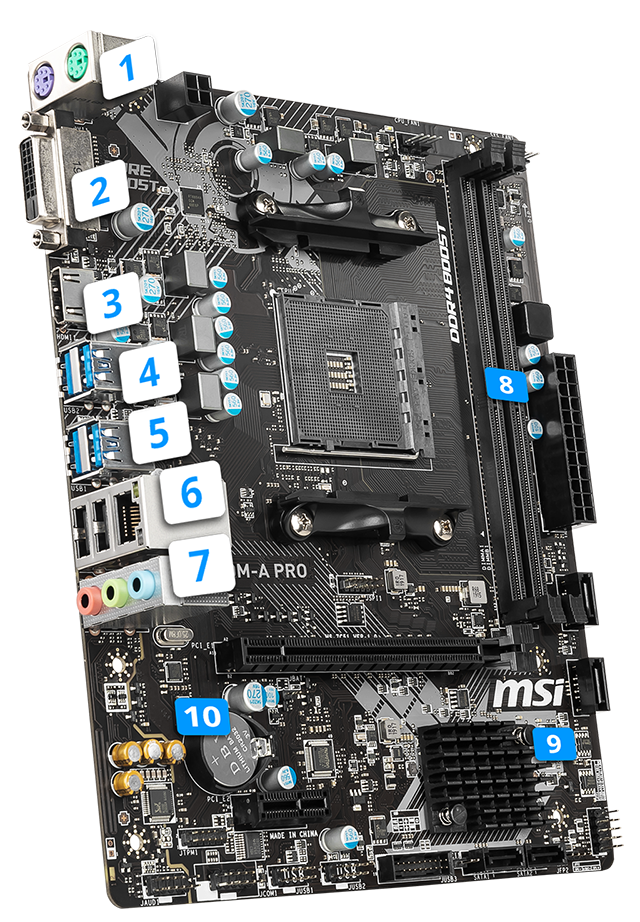 MSI MAINBOARD AM4 A320M A-PRO