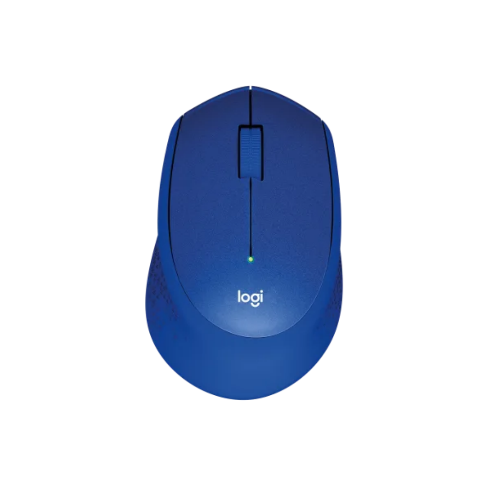 LOGITECH M331 เม้าส์ไร้สายไร้เสียง BLUE WIRELESS SILENT PLUS CORDLESS MOUSE เม้าส์ไร้สายไร้