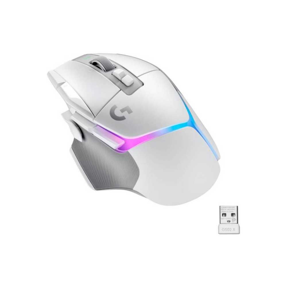 LOGITECH G502 X PLUS WIRELESS GAMING MOUSE (สีขาว)