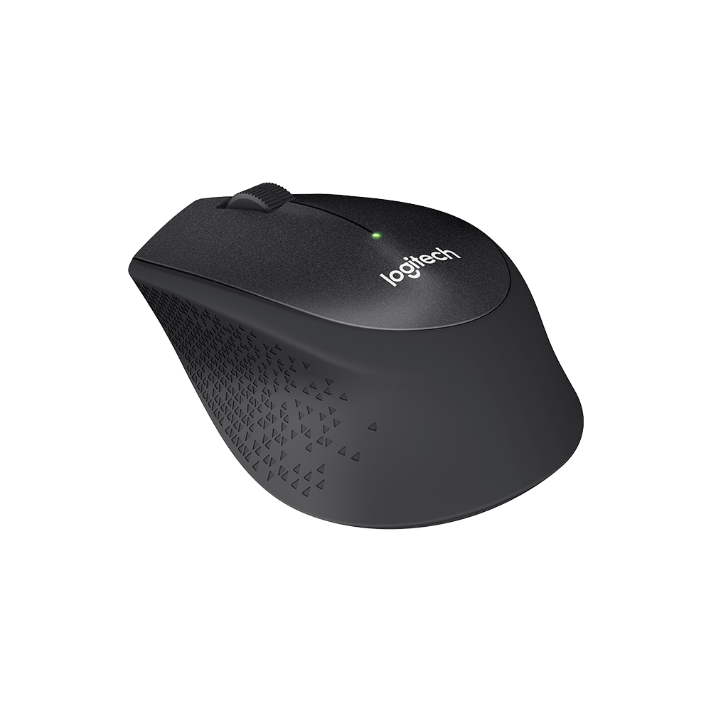 LOGITECH M331 เม้าส์ไร้สายไร้เสียง BLACK WIRELESS SILENT PLUS CORDLESS MOUSE