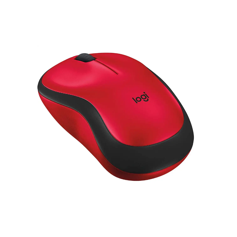 LOGITECH รุ่น M221 สีแดง RED SILENT WIRELESS MOUSE เงียบไร้เสียง