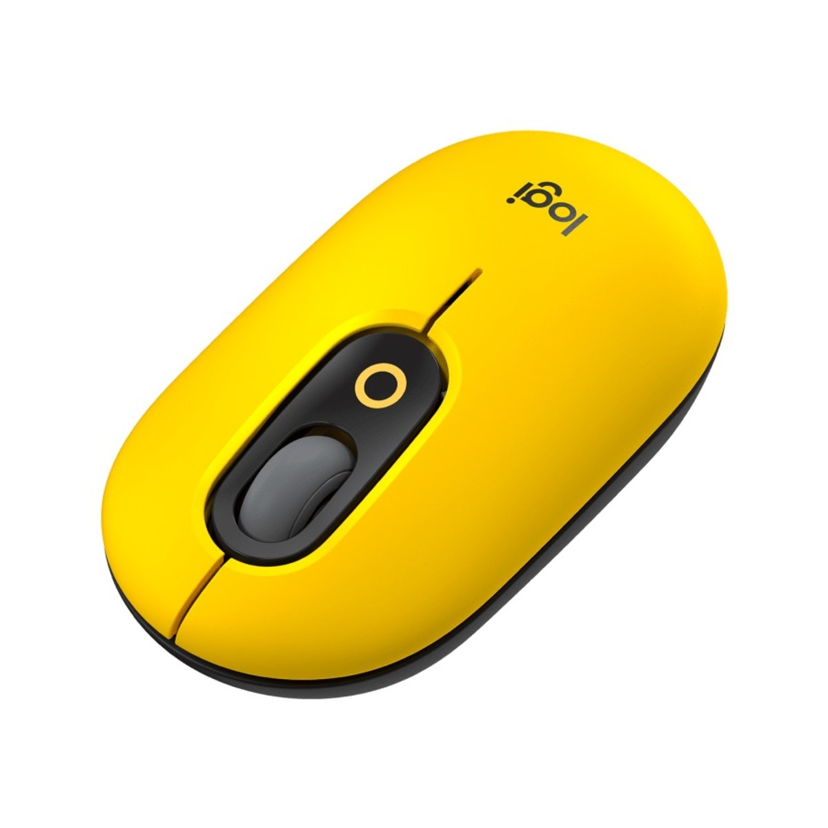 LOGITECH POP MOUSE สีเหลือง BLAST WIRELESS MOUSE พร้อมอิโมจิปรับแต่งได้