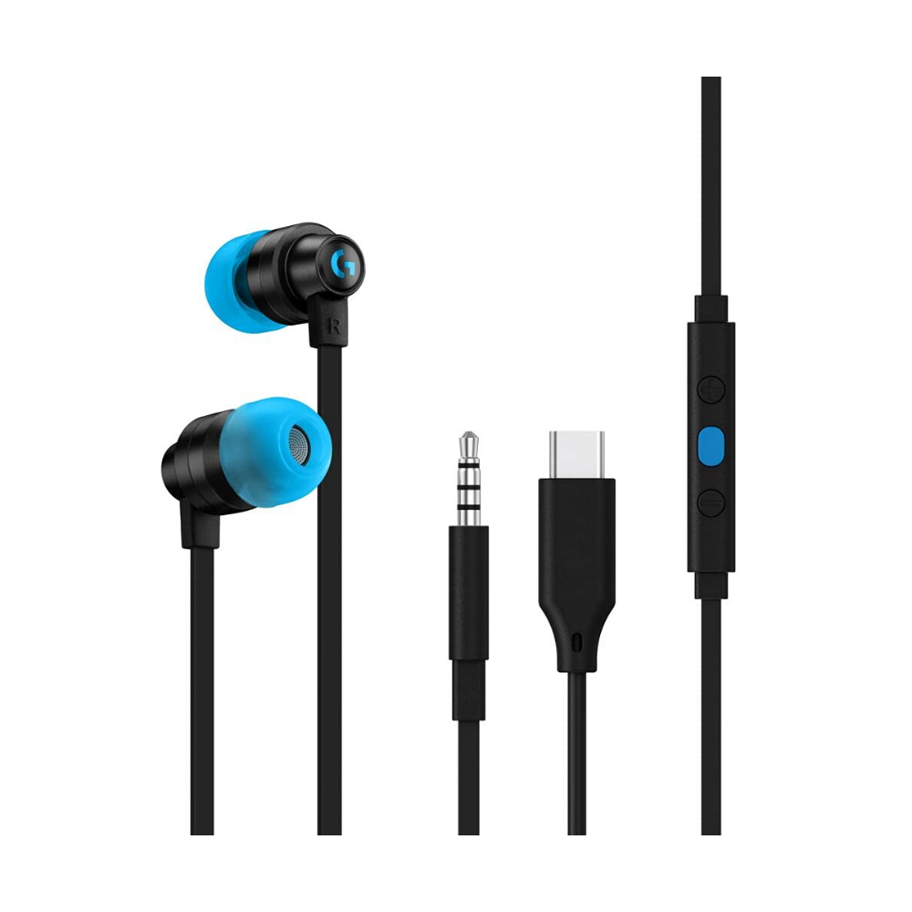 LOGITECH G333 GAMING EARPHONES (BLACK)