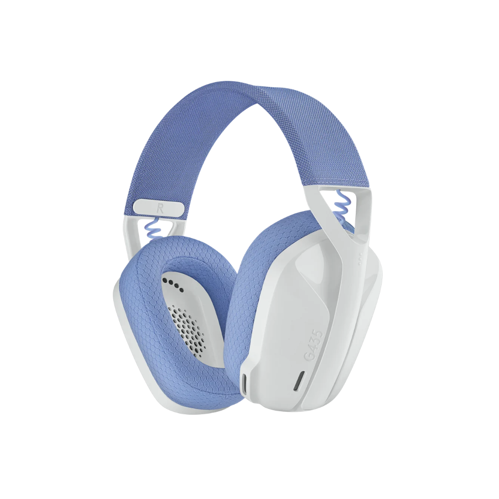 LOGITECH G435 LIGHTSPEED WIRELESS GAMING HEADSET (OFF WHITE AND LILAC)