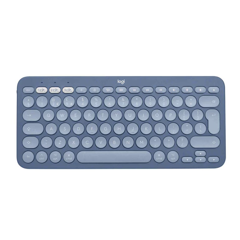 LOGITECH K380 คีย์บอร์ดไร้สาย MULTI-DEVICE BLUETOOTH KEYBOARD (BLUEBERRY)