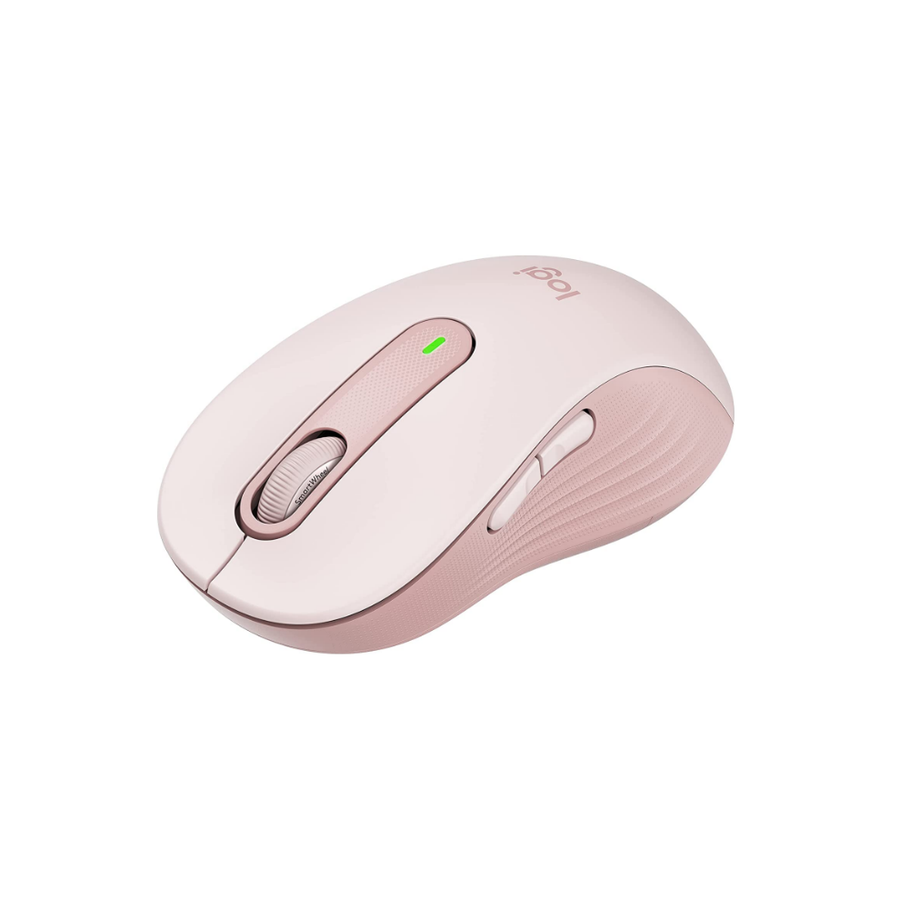 LOGITECH M650 สีชมพู SIGNATURE WIRELESS MOUSE เม้าส์ไร้สายเสียงคลิกเบา