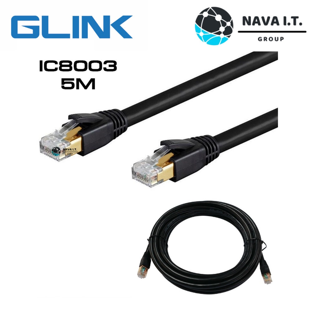 GLINK IC8001 2M IC8002 3M IC8003 5M IC8001 20M CAT8 LAN CABLE สายแลน ประกันศูนย์ 1ปี