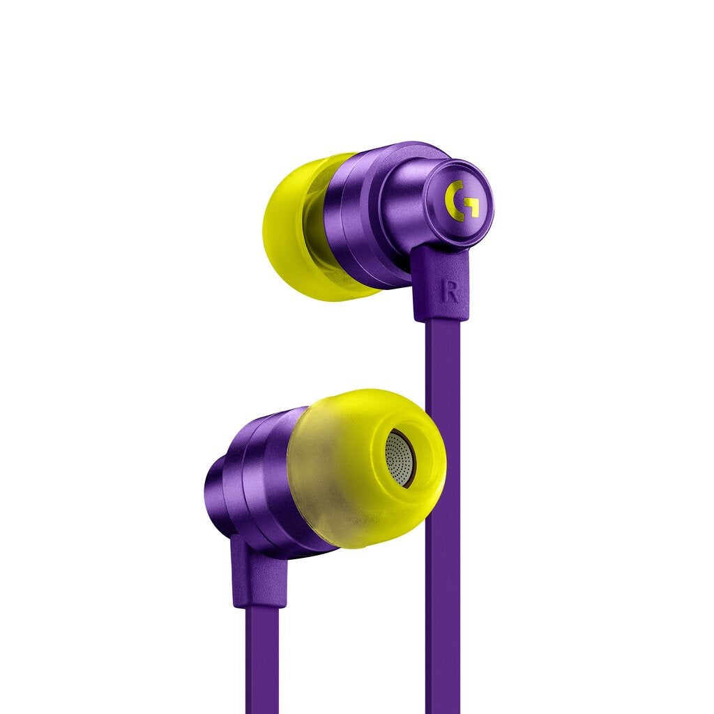 Logitech G333 Gaming Earphones with Mic and Dual Drivers สีม่วง