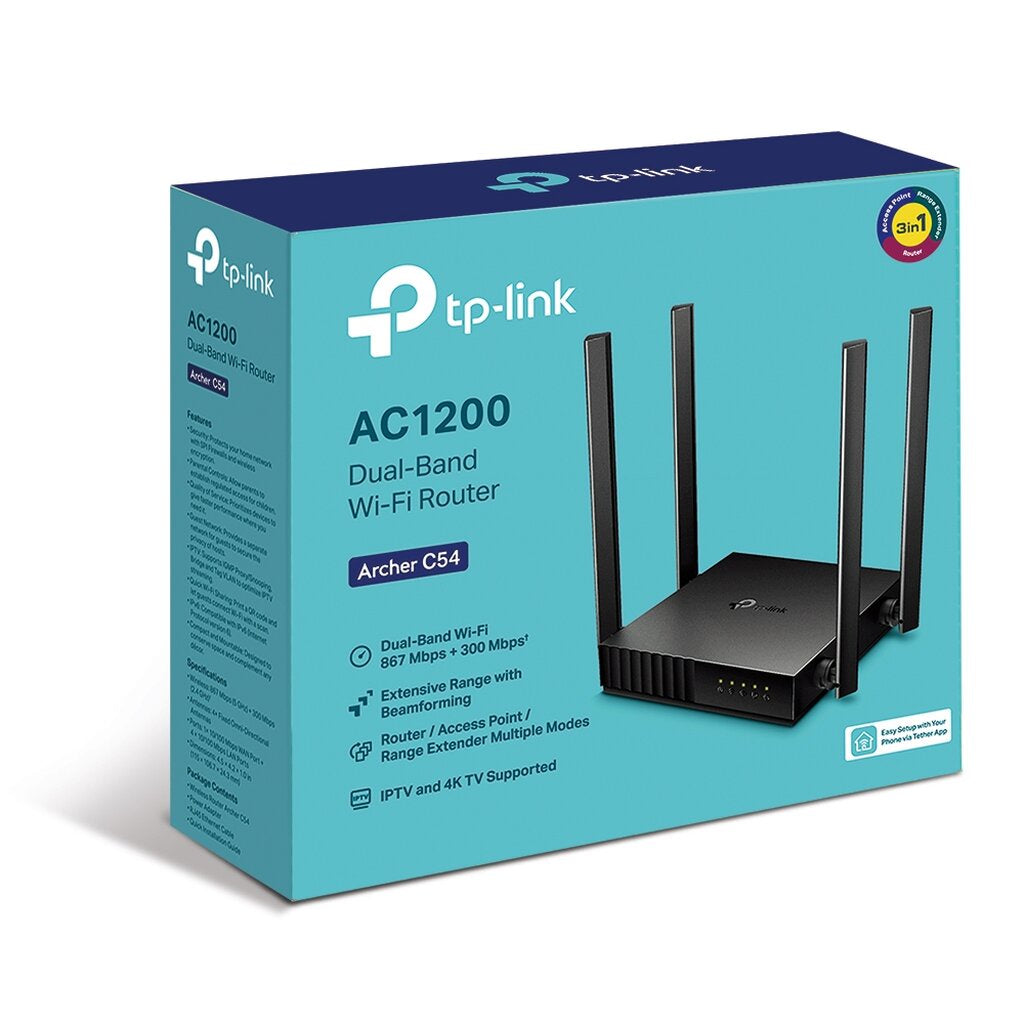 TP-LINK ROUTER (เราเตอร์) ARCHER C54 DUAL BAND AC1200