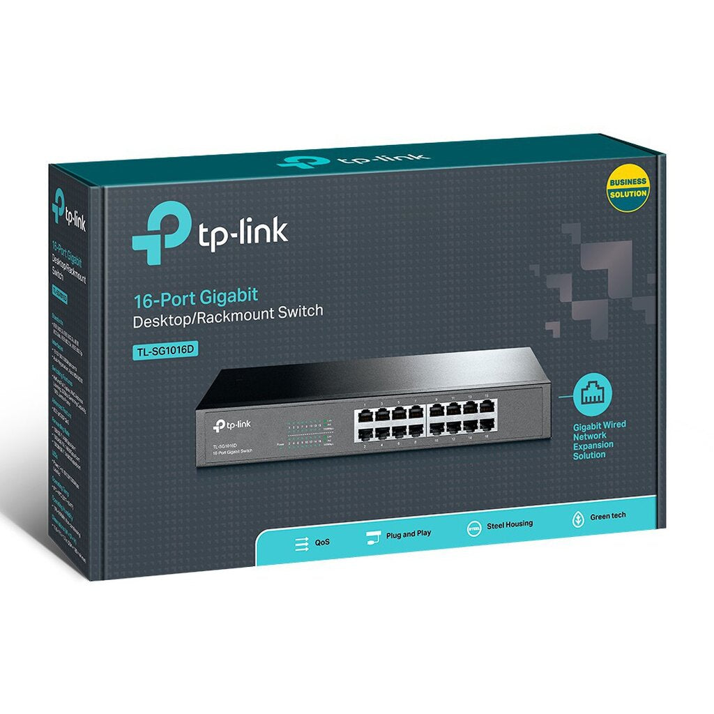 TP-LINK TL-SG1016D SWITCH HUB V.8 16 PORTS GIGABIT PORT