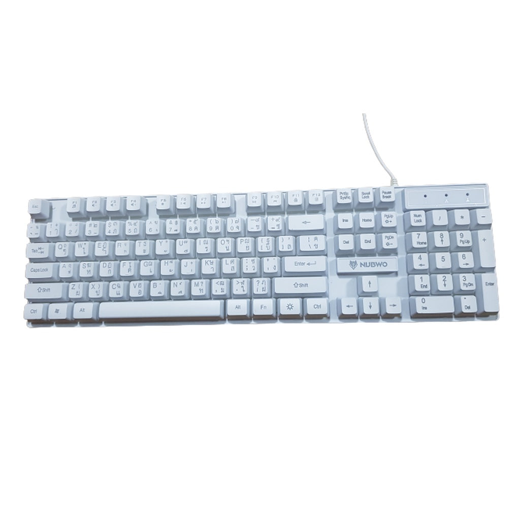 NUBWO NKM-623 WHITE SAVITAR COMBO SET KEYBOARD+MOUSE