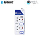 🛵มีส่งด่วน💨TOSHINO ET-912 ปลั๊กไฟ ปลั๊กพ่วง 2 ช่อง สายไฟยาว 3 เมตร WARRANTY 3 YEAR