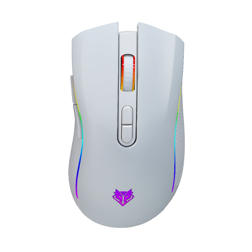 เม้าส์ NUBWO NM89W Wireless Gaming mouse (สีขาว)
