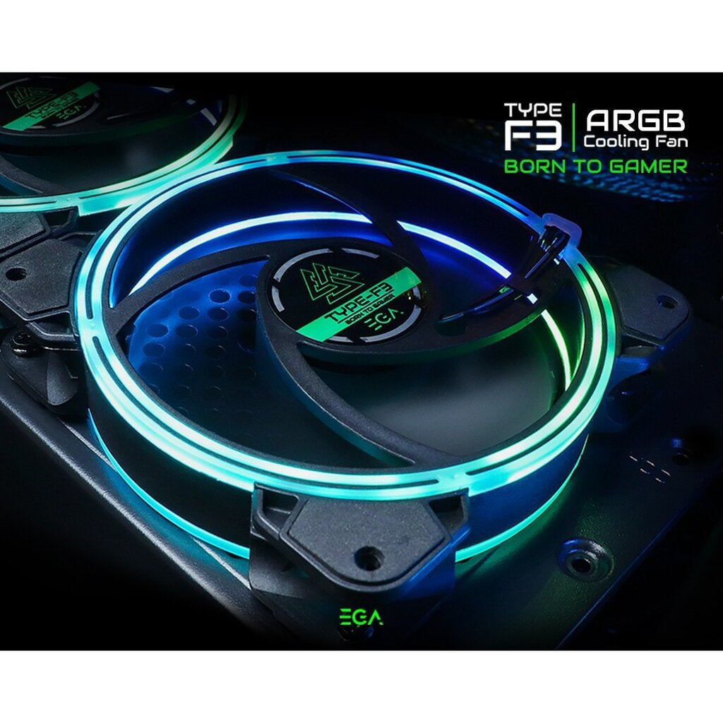 EGA TYPE F3 CASE FAN RGB