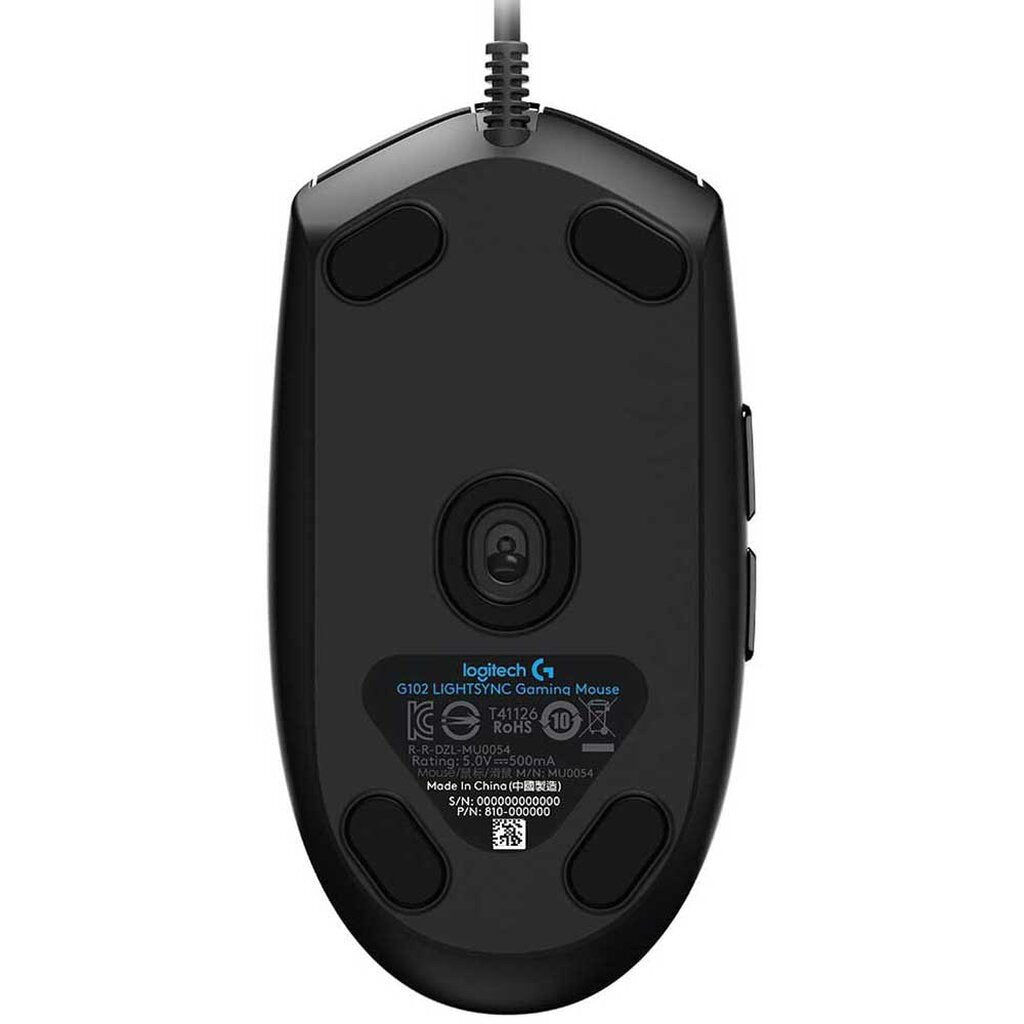 LOGITECH G102 LIGHTSYNC GEN 2 Black Gaming Mouse