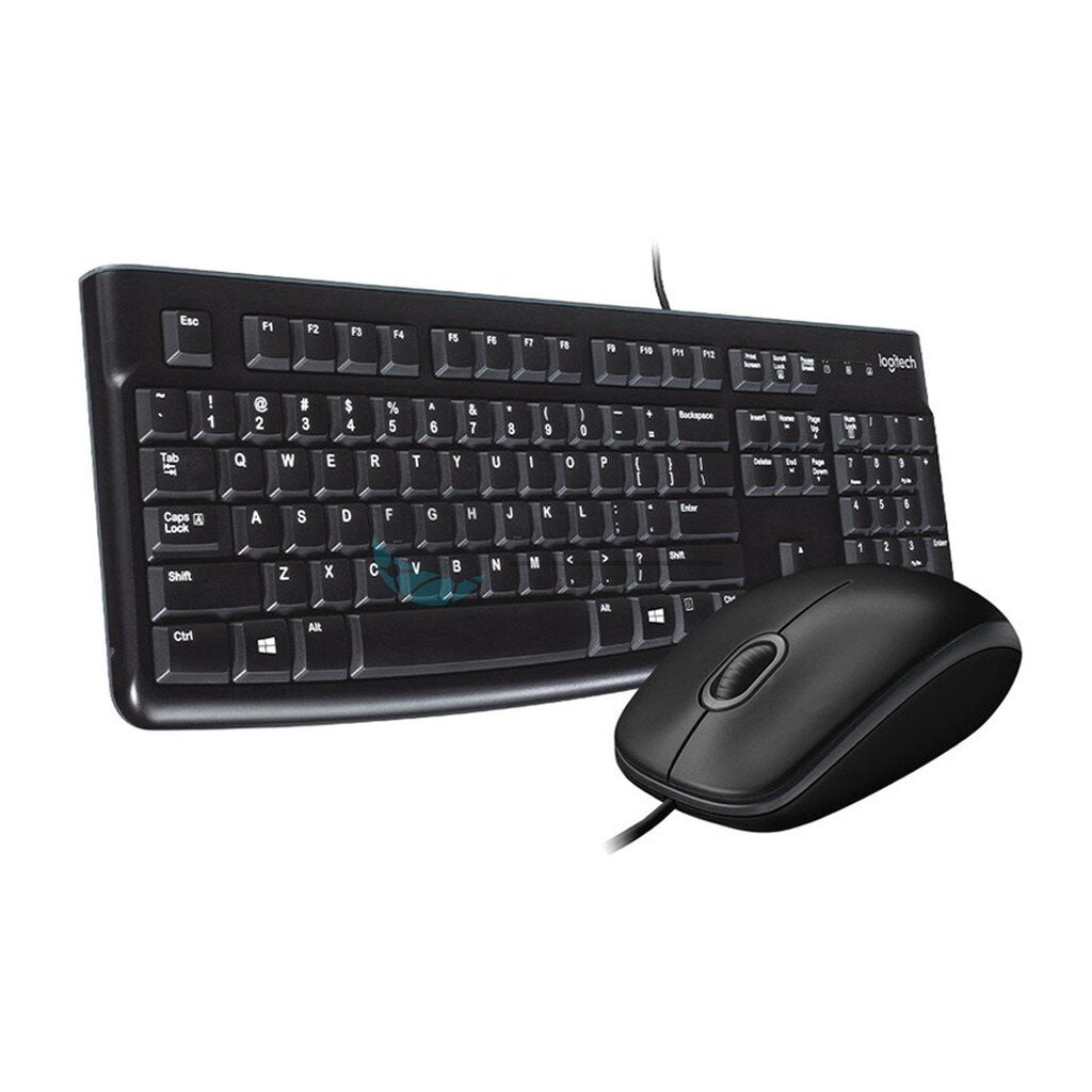 LOGITECH KEYBOARD (TH/EN) รุ่น K120 + B100 เมาส์ OPTICAL USB MOUSE