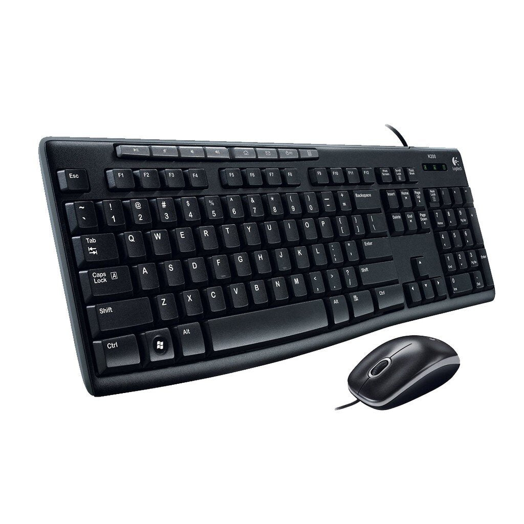 LOGITECH MK200 KEYBOARD MOUSE MEDIA DESKTOP