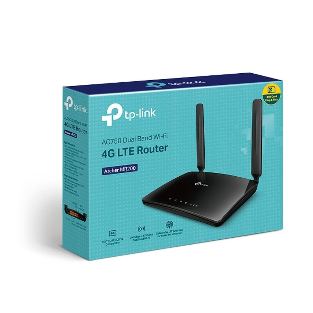 TP-LINK MR200 MOBILE ROUTER V.5.20 (โมบายเราเตอร์) DUAL BAND AC750 4G WI-FI ARCHER ประกันศูนย์