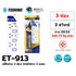 TOSHINO ET-913 ปลั๊กไฟ ปลั๊กพ่วง 3 ช่อง สายไฟยาว 3 เมตร WARRANTY 3 YEAR