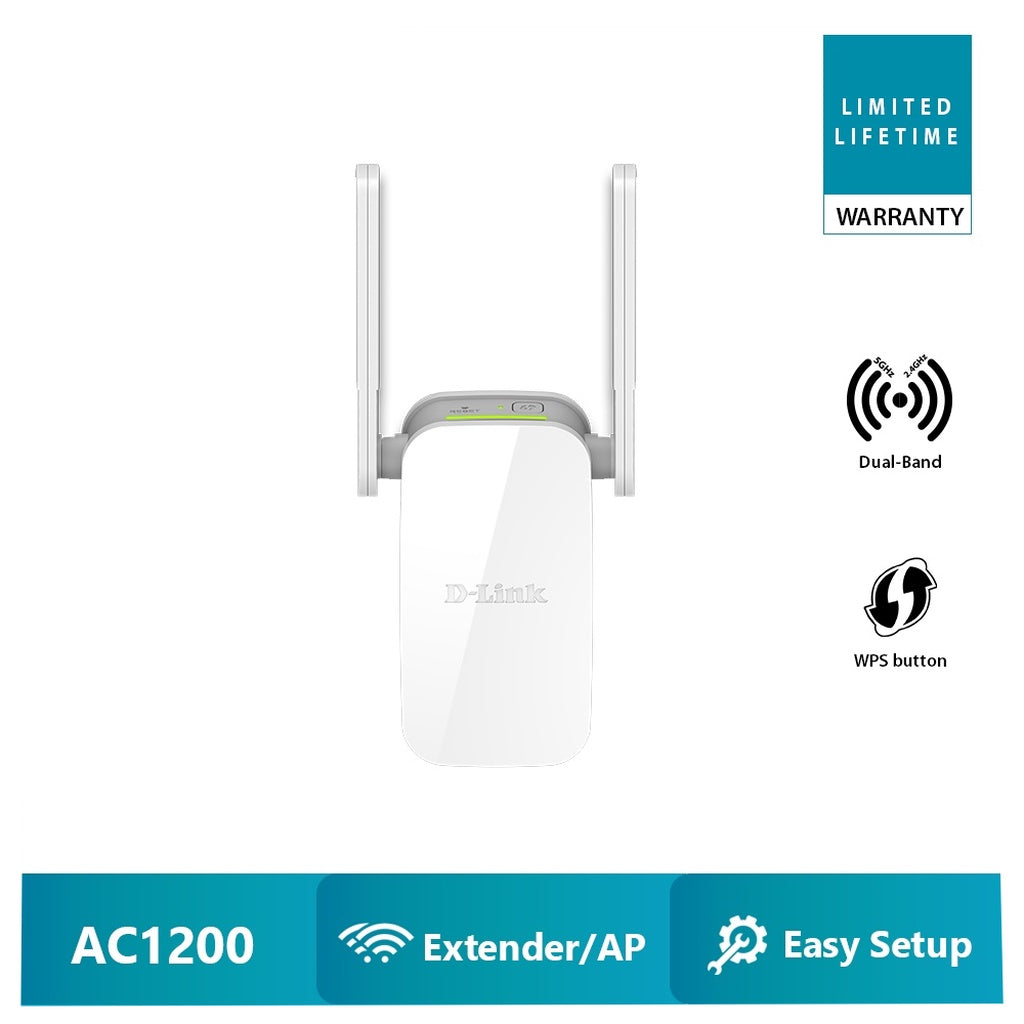D-LINK DAP-1610 AC1200 WI-FI RANGE EXTENDER ตัวช่วยขยายสัญญาณ WI-FI DUAL-BAND เร็วสุด 1200MBPS