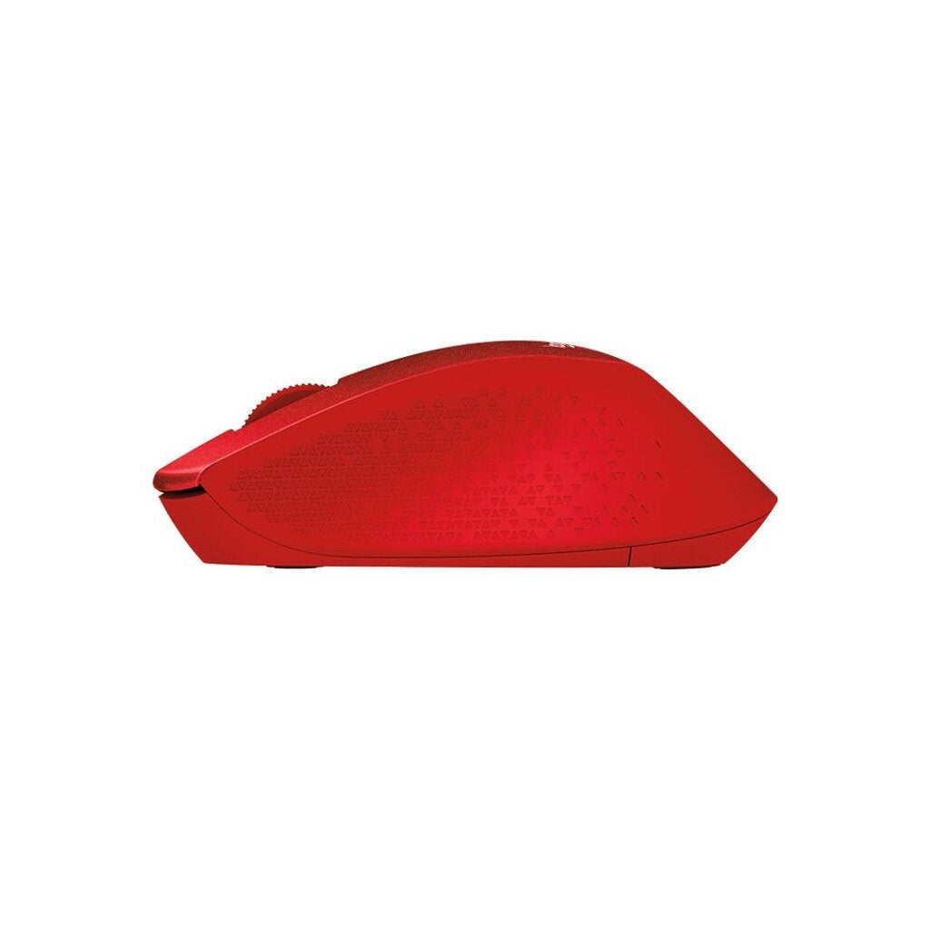 MOUSE (เม้าส์ไร้สายไร้เสียงคลิก) LOGITECH M331 RED WIRELESS SILENT PLUS CORDLESS