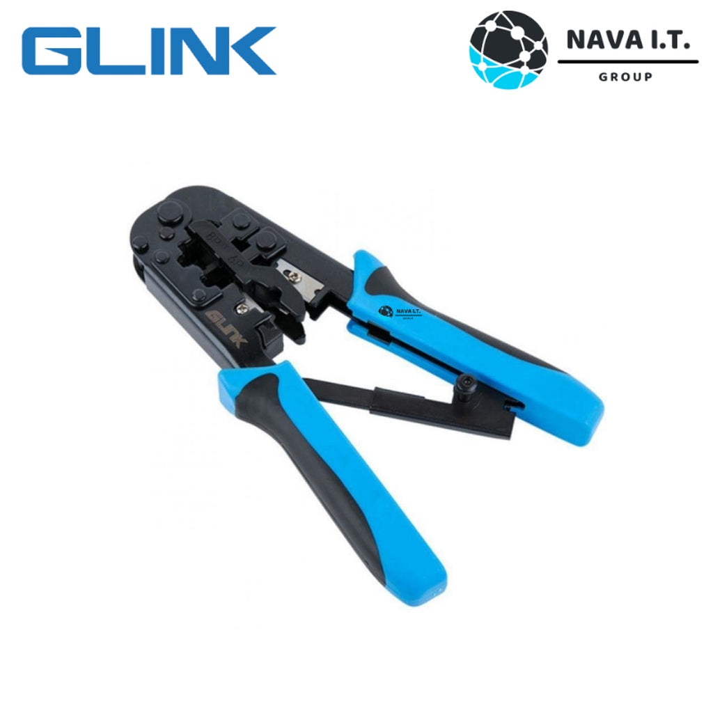 GLINK GLT-001 คีมเข้าหัวสายแลน LAN/สายโทรศัพท์ คุณภาพดี ทนทาน รับประกันศูนย์ 1 ปี