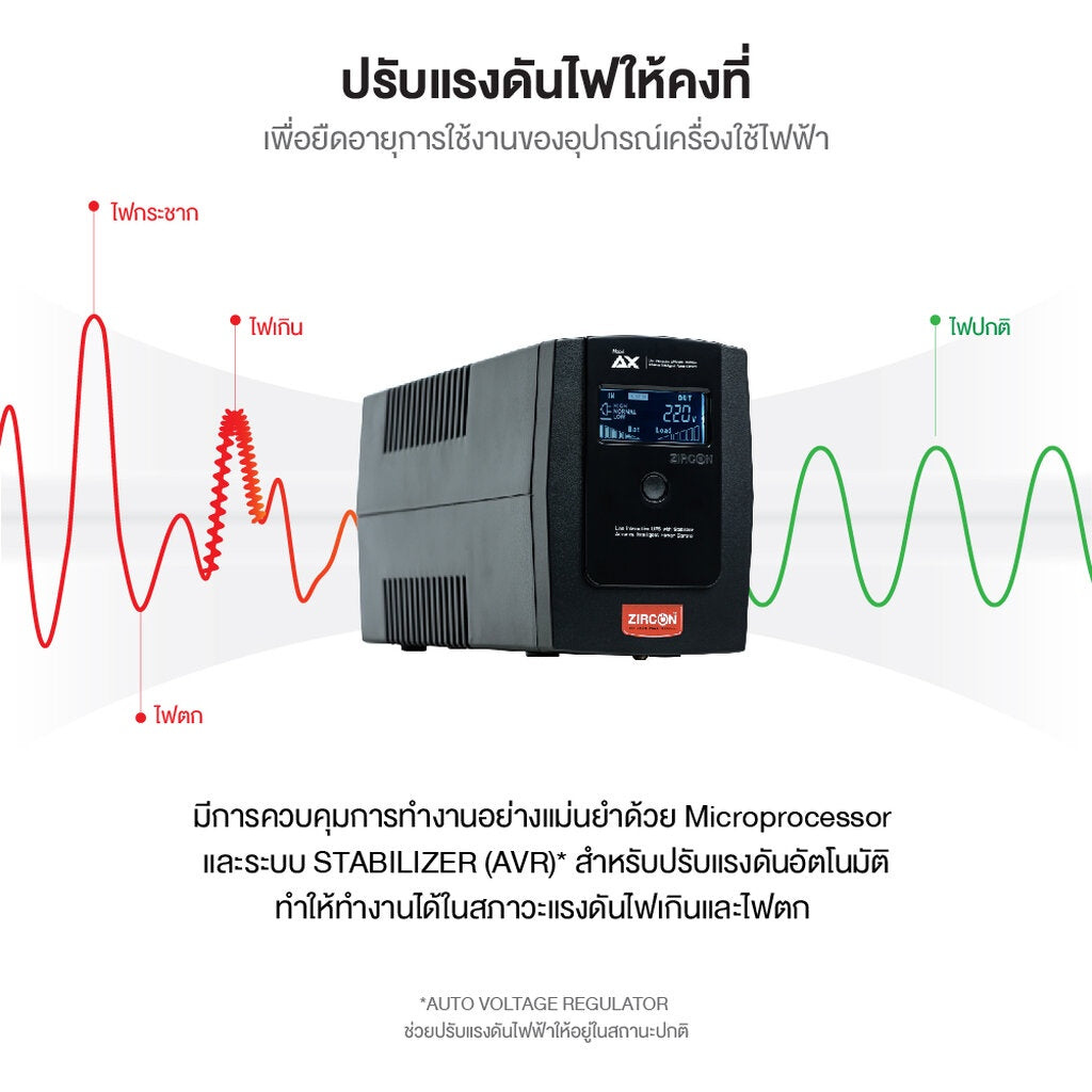 ZIRCON AX 1000VA/550W