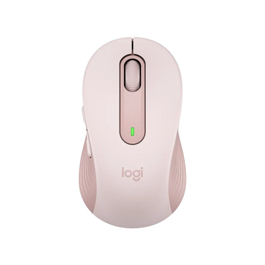 Logitech M650 สีชมพู Signature Wireless Mouse เม้าส์ไร้สายเสียงคลิกเบา