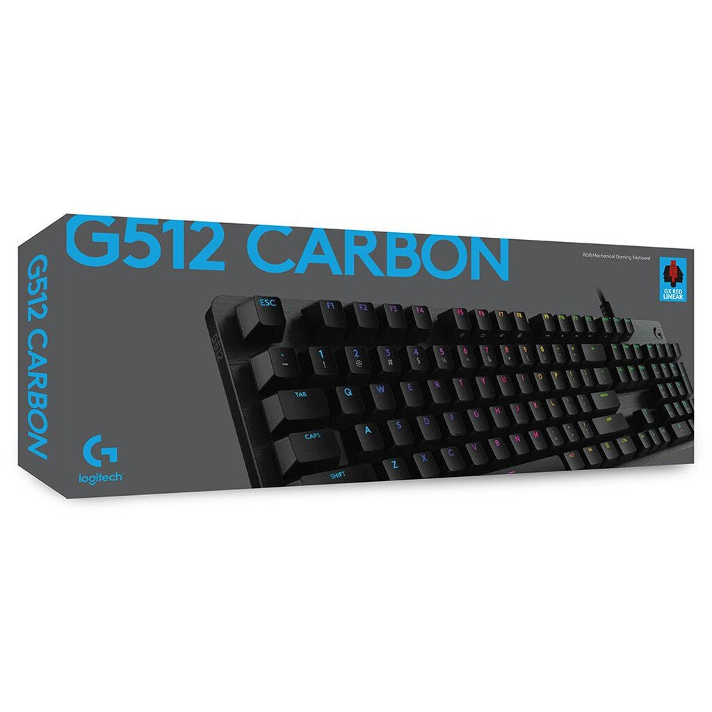 Logitech G512 GX Red (Linear) Carbon RGB Mechanical Keyboard คีย์ไทย/Eng