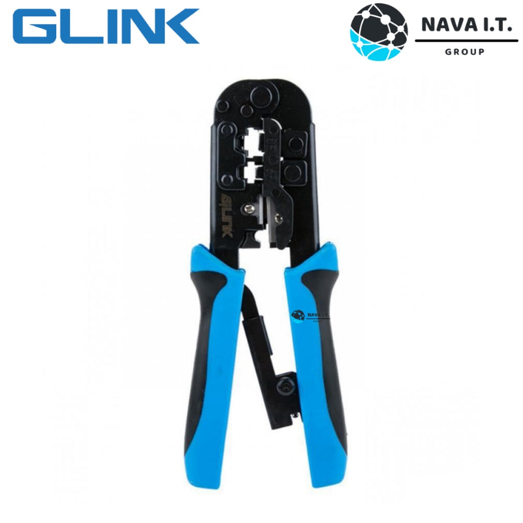 GLINK GLT-001 คีมเข้าหัวสายแลน LAN/สายโทรศัพท์ คุณภาพดี ทนทาน รับประกันศูนย์ 1 ปี