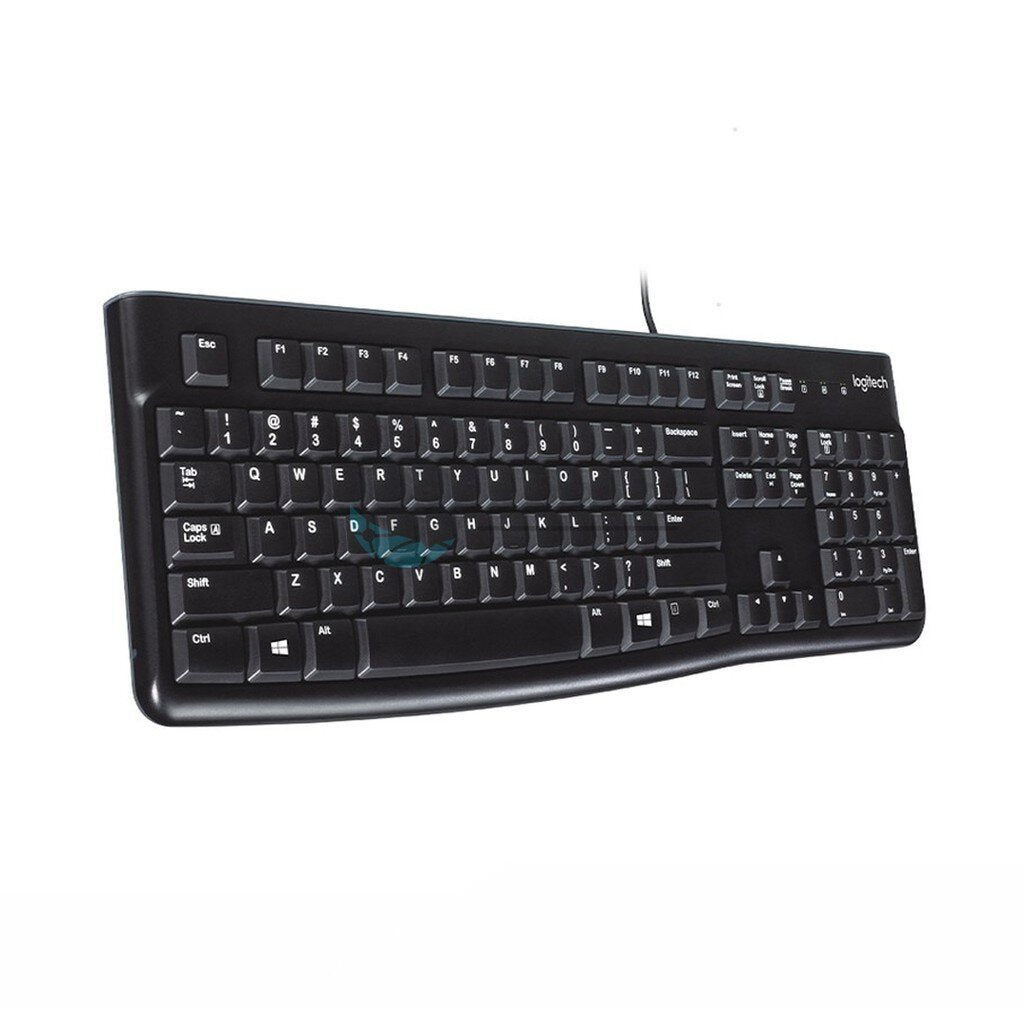 LOGITECH KEYBOARD (TH/EN) รุ่น K120 + B100 เมาส์ OPTICAL USB MOUSE