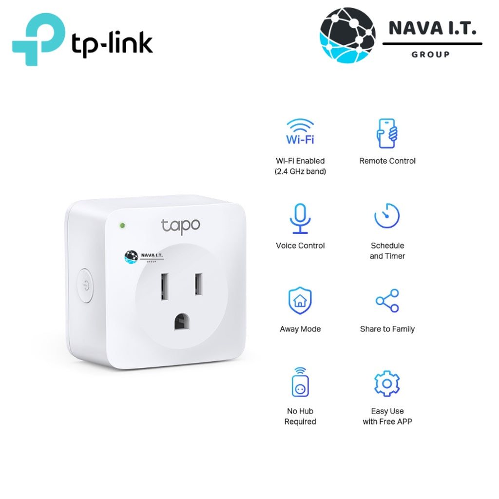 TP-LINK TAPO P100 P105 SMART PLUG สั่งเปิด-ปิดอุปกรณ์ไฟฟ้าผ่านแอพ WIFI SMART PLUG MINI WIRELESS