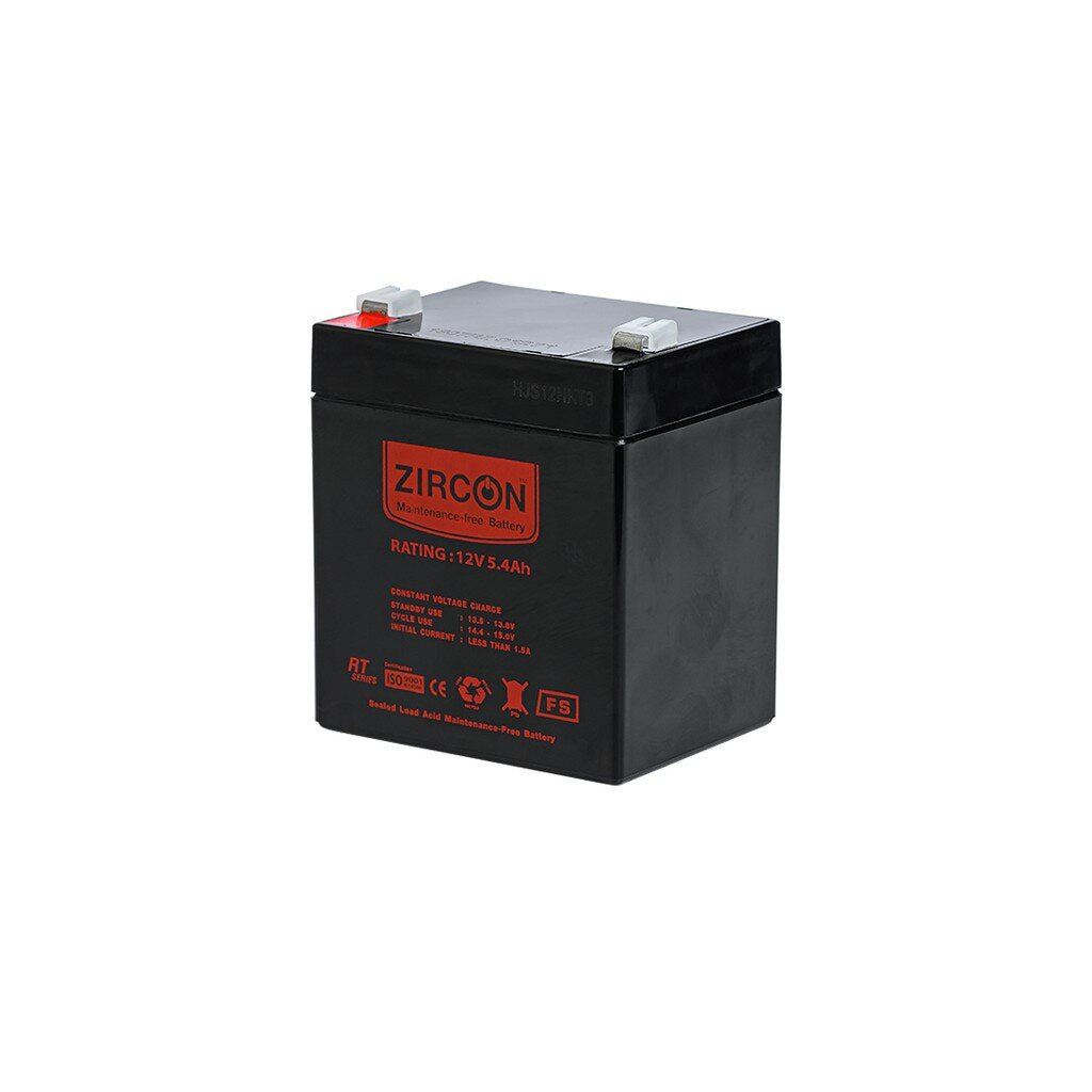 ZIRCON BATTERY 12V 5.4AH ประกัน 1 ปี