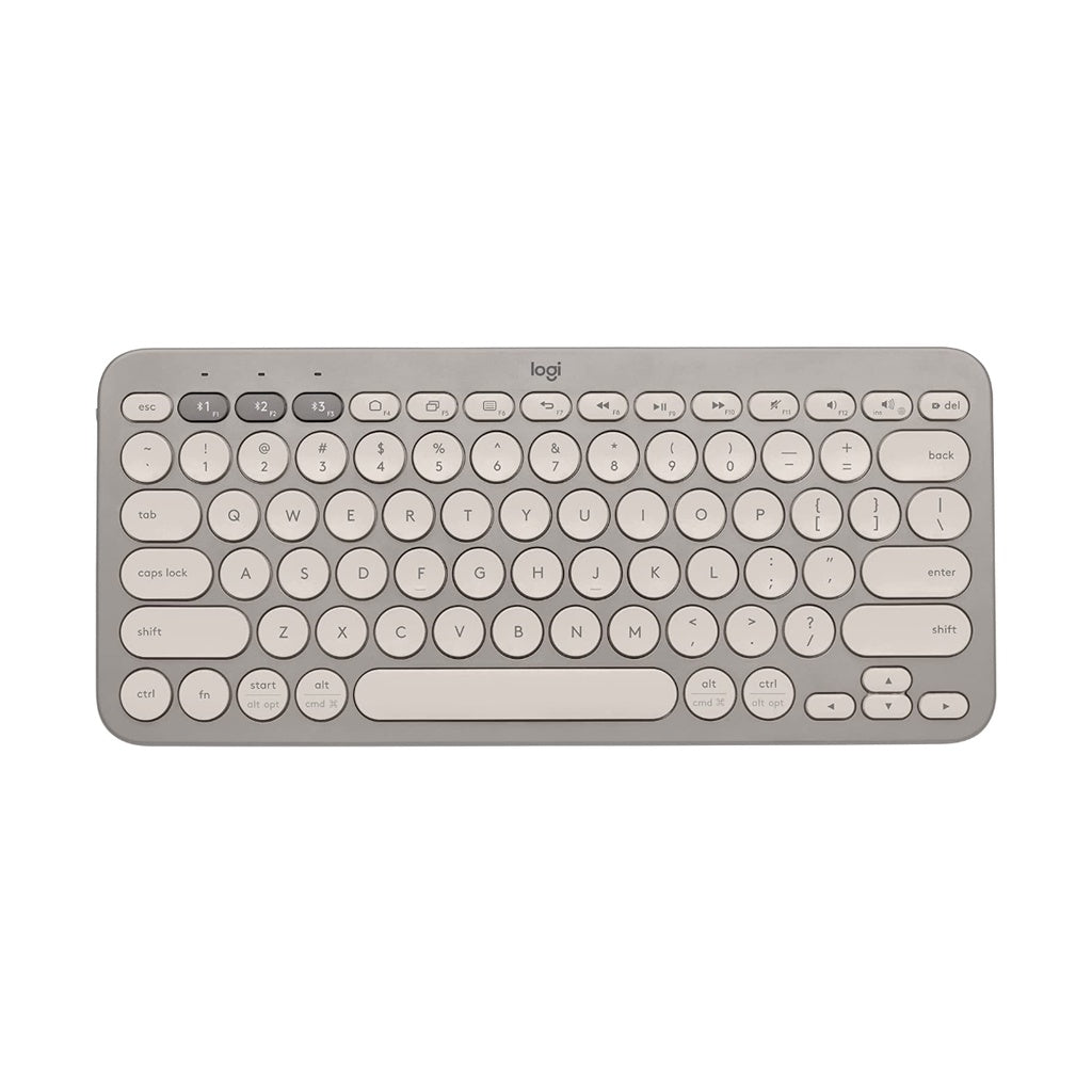 คีย์บอร์ดไร้สาย Logitech K380 MULTI-DEVICE BLUETOOTH KEYBOARD (SAND)