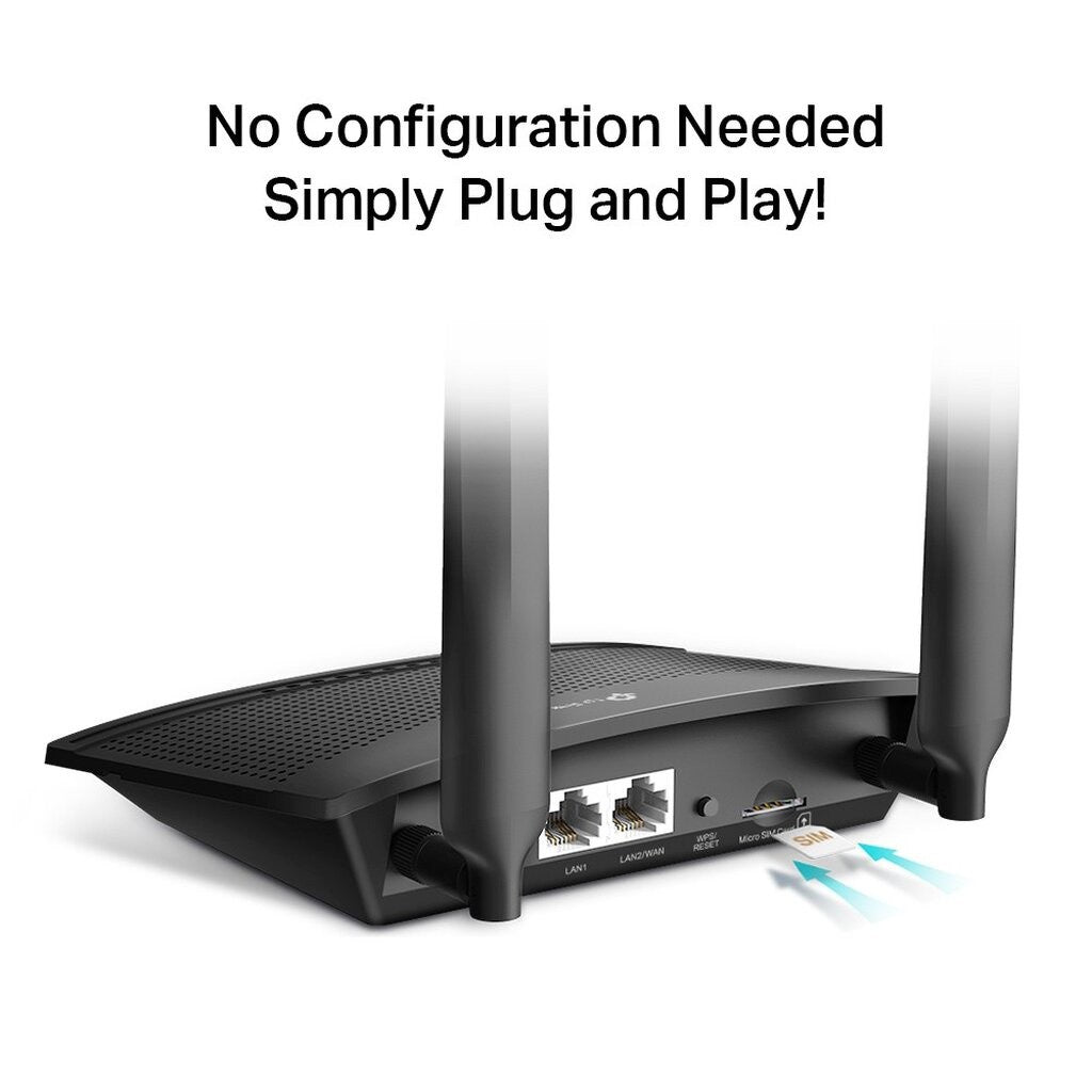 TP-LINK MR100 4G ROUTER WIRELESS N300 V3 เราเตอร์ใส่ซิม รองรับ 4G เครือข่ายในไทย เลือกรับซิมได้