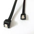 (107)  สาย SATA3 40cm ดำ งอ - 90องศา V.2022 รองรับ SATA3