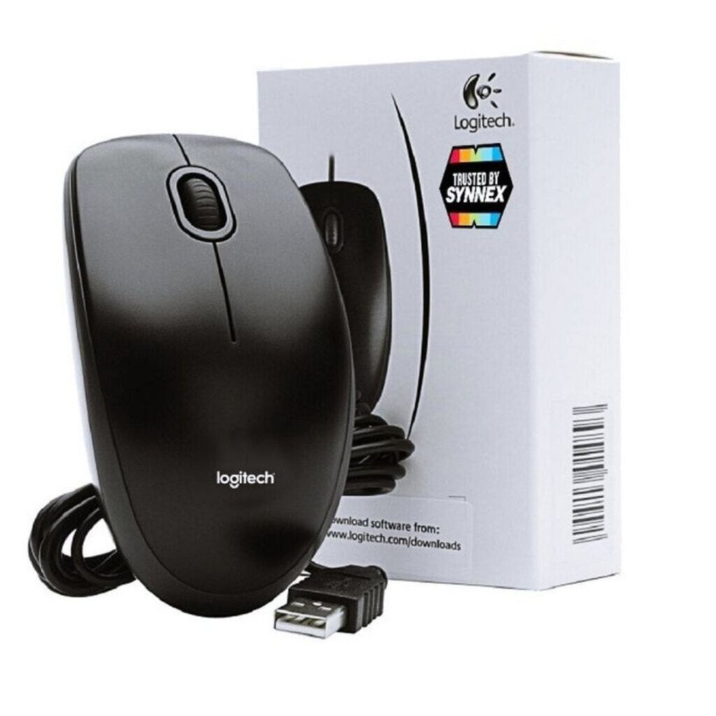 LOGITECH MOUSE (เมาส์) B100 OPTICAL USB MOUSE