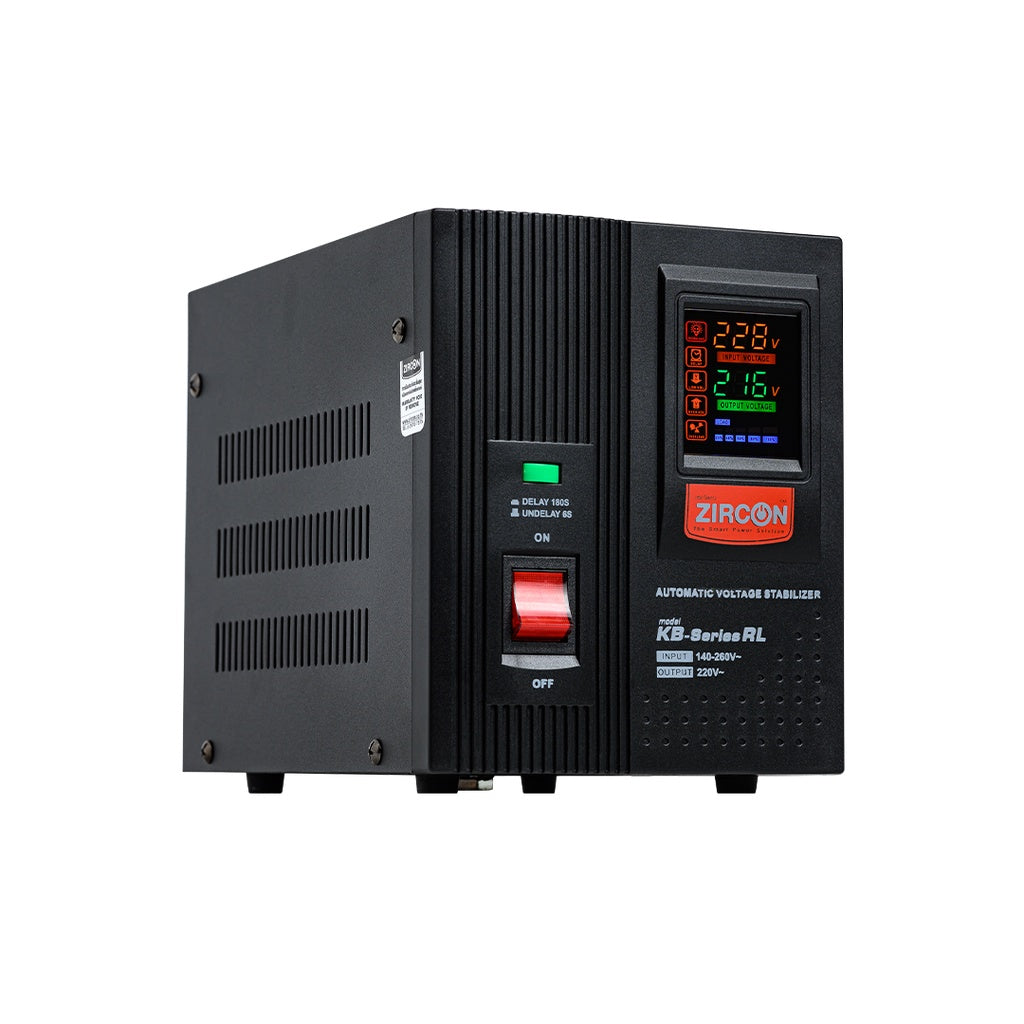 Zircon KB-Series RL 2000VA/1600W เครื่องควบคุมแรงดันไฟฟ้าอัตโนมัติและลดทอนสัญญาณรบกวนไฟฟ้า