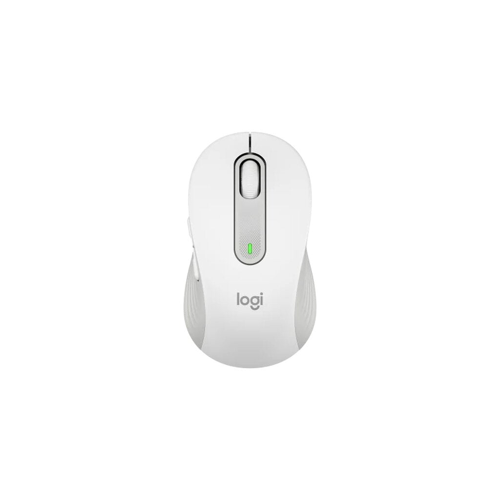 Logitech M650 สีขาว Signature Wireless Mouse เม้าส์ไร้สายเสียงคลิกเบา