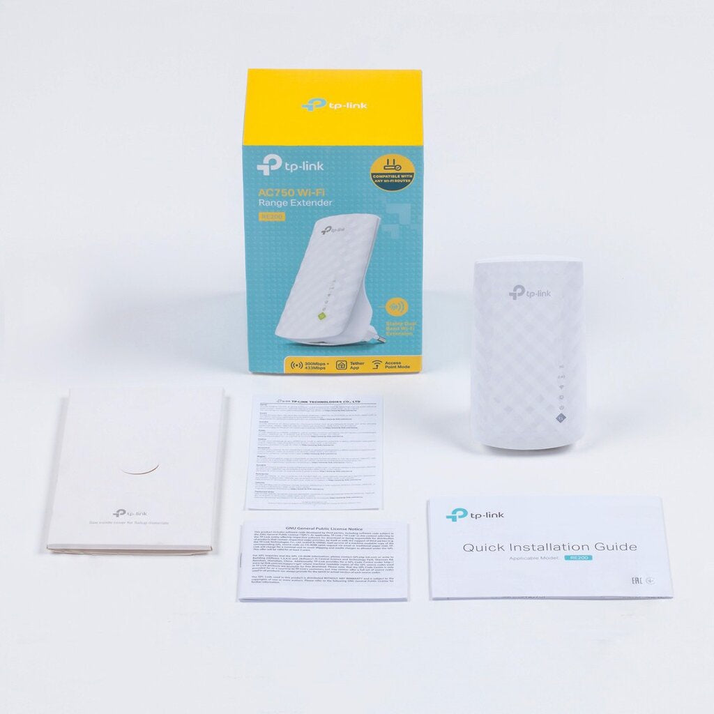 TP-LINK RE200 ACCESS POINT (แอคเซสพอยต์) RANGE EXTENDER AC750