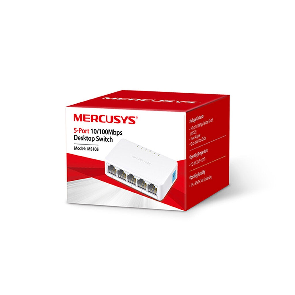 MERCUSYS MS105 5-Port 10/100Mbps Desktop Switch