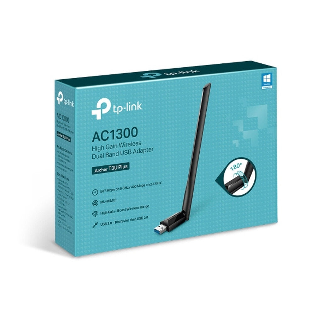 TP-LINK ARCHER T3U PLUS ARCHER AC1300 HIGH GAIN WIRELESS DUAL BAND USB ADAPTER WIFI