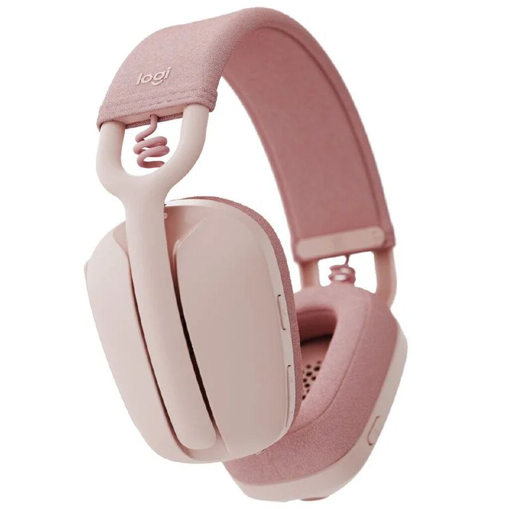 Headset Logitech Zone Vibe 100 สีชมพูRose