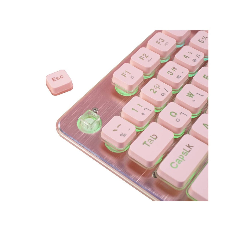 NUBWO Nk-32 PINK EDITION FORTUNE สีใหม่ชมพู Pink BNK คีบอร์ดสีชมพู คีย์บอร์ดเล่นเกม